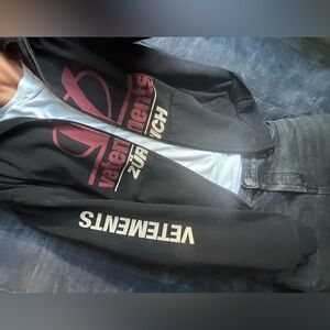 Vetements SS19 Zurich Reversible Zip-Up Hoodie/Crewneck S